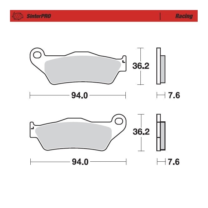 Moto-Master Racing SinterPRO Brake Pads - 93011