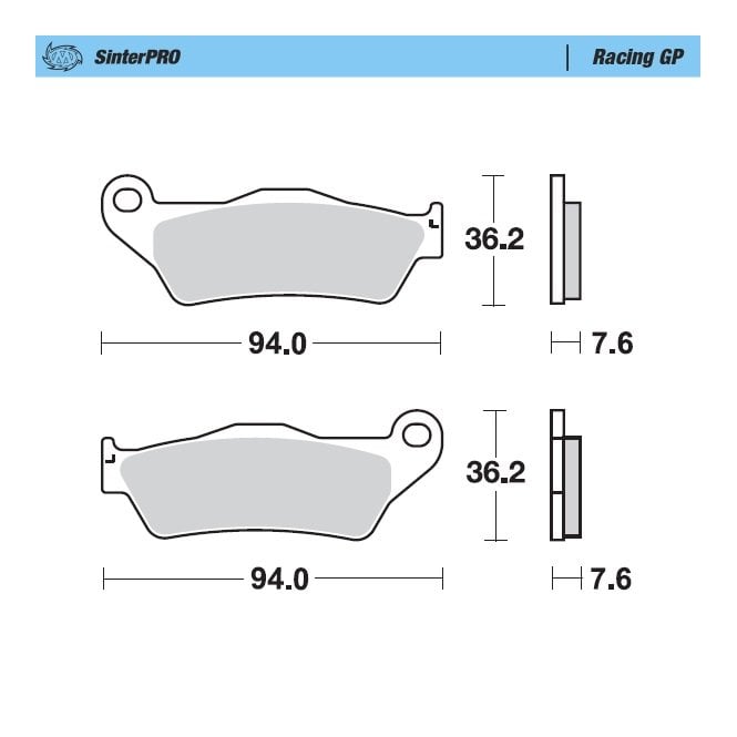 Moto-Master Racing GP SinterPRO Brake Pads - 93012