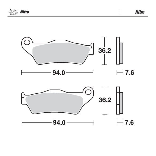 Moto-Master Nitro Brake Pads - 93021