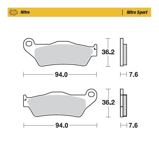 Moto-Master Nitro Sport Brake Pads - 93022