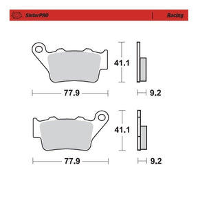 Moto-Master Racing SinterPRO Brake Pads - 93211