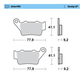 Moto-Master Racing GP SinterPRO Brake Pads - 93212