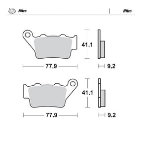 Moto-Master Nitro Brake Pads - 93221