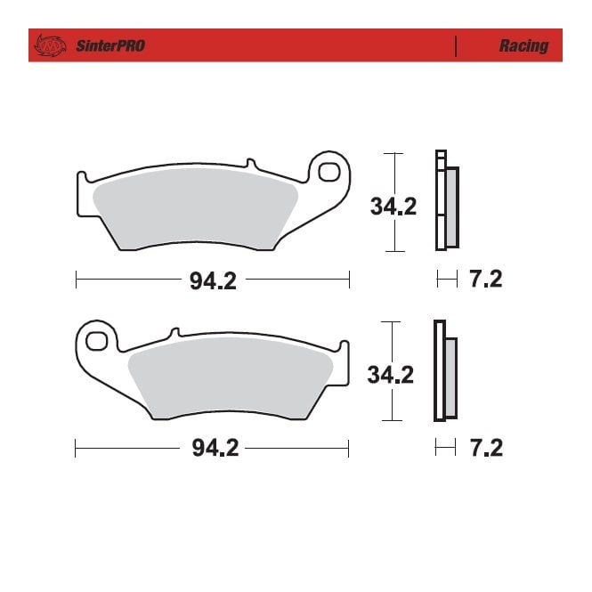 Moto-Master Racing SinterPRO Brake Pads - 93411