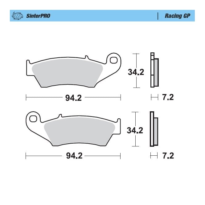 Moto-Master Racing GP SinterPRO Brake Pads - 93412