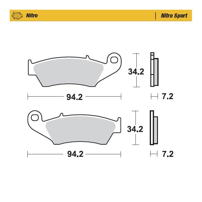 Moto-Master Nitro Sport Brake Pads - 93422