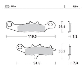 Moto-Master Nitro Brake Pads - 93921