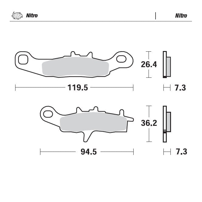 Moto-Master Nitro Brake Pads - 93921