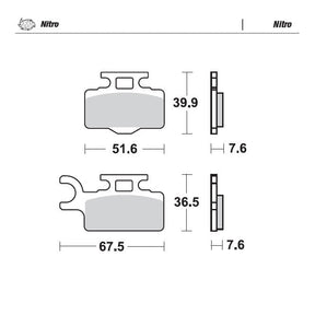 Moto-Master Nitro Brake Pads - 94121