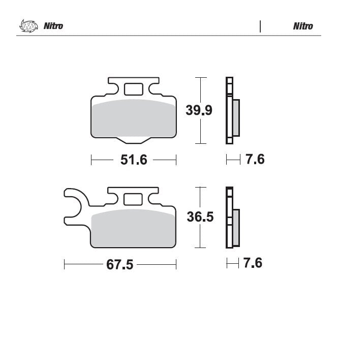 Moto-Master Nitro Brake Pads - 94121