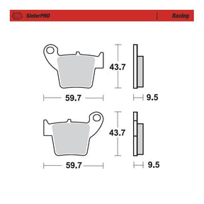 Moto-Master Racing SinterPRO Brake Pads - 94311