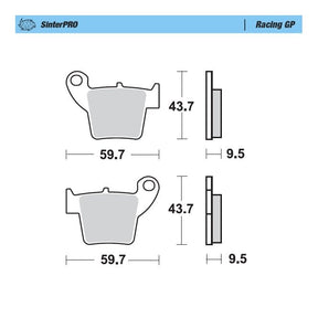 Moto-Master Racing GP SinterPRO Brake Pads - 94312