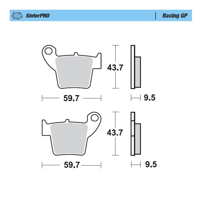 Moto-Master Racing GP SinterPRO Brake Pads - 94312