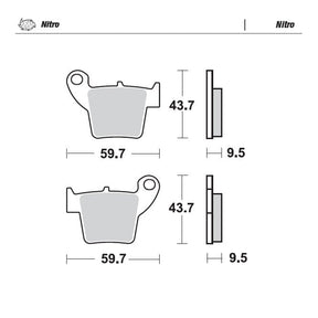 Moto-Master Nitro Brake Pads - 94321