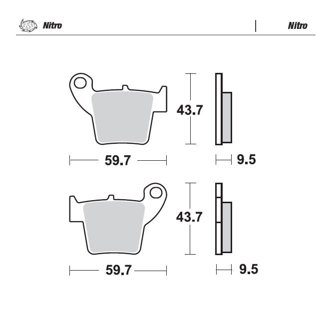 Moto-Master Nitro Brake Pads - 94321