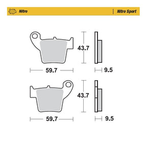 Moto-Master Nitro Sport Brake Pads - 94322