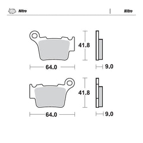 Moto-Master Nitro Brake Pads - 94421