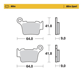 Moto-Master Nitro Sport Brake Pads - 94422