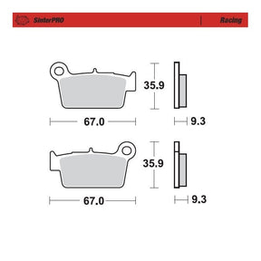 Moto-Master Racing SinterPRO Brake Pads - 94511