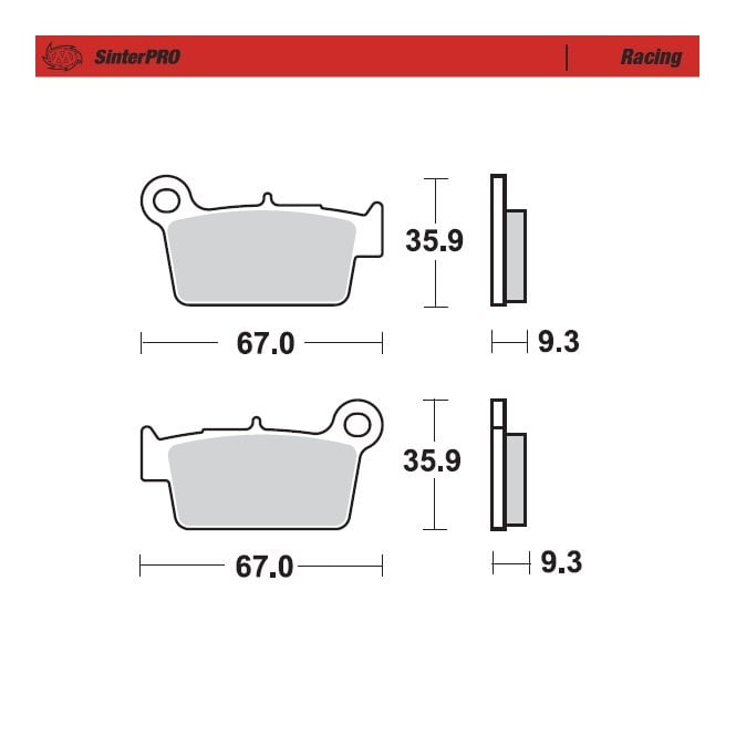 Moto-Master Racing SinterPRO Brake Pads - 94511