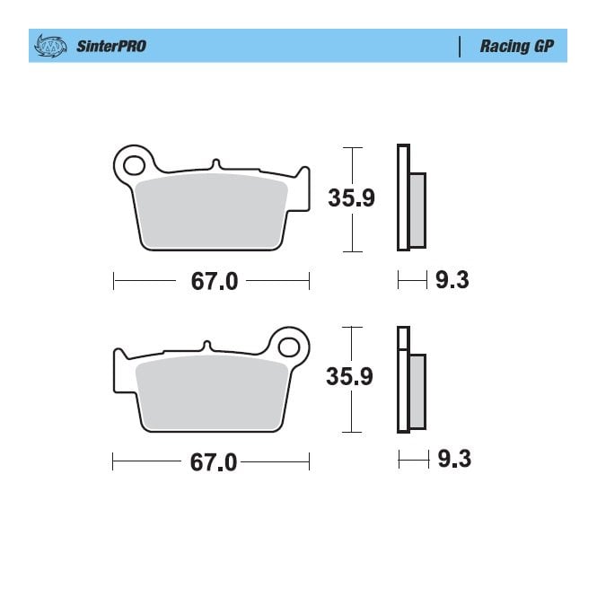 Moto-Master Racing GP SinterPRO Brake Pads - 94512