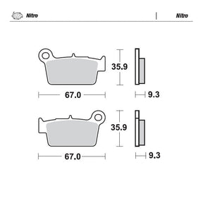 Moto-Master Nitro Brake Pads - 94521