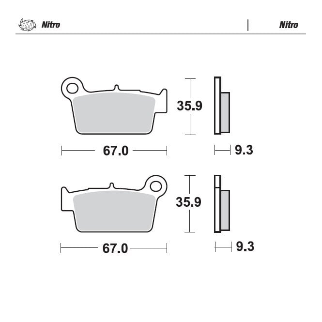 Moto-Master Nitro Brake Pads - 94521