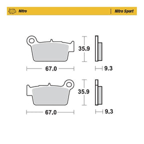 Moto-Master Nitro Sport Brake Pads - 94522