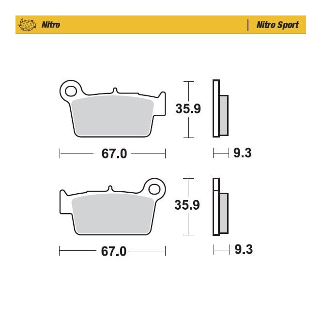 Moto-Master Nitro Sport Brake Pads - 94522