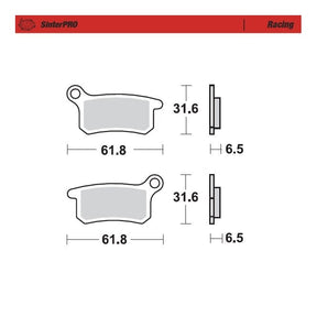 Moto-Master Racing SinterPRO Brake Pads - 94611