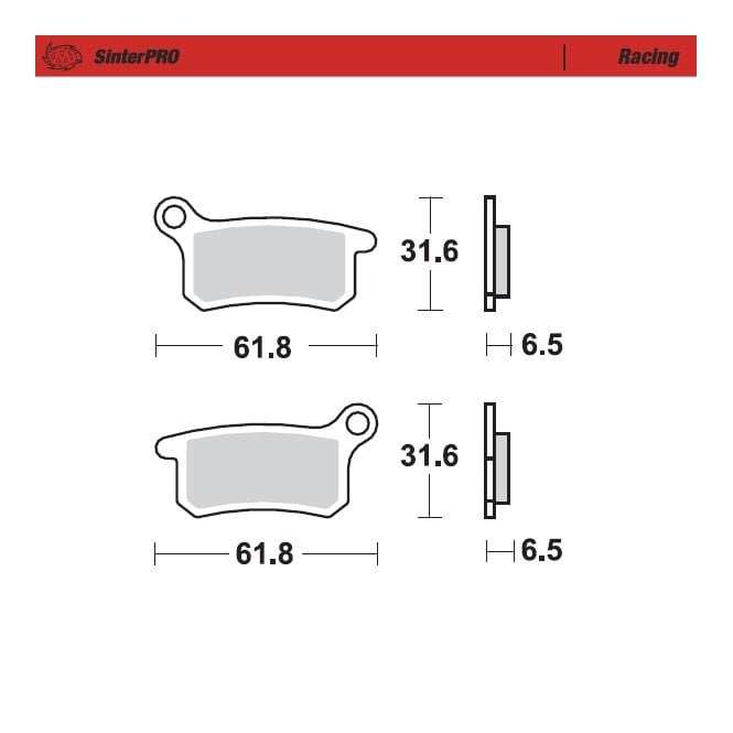 Moto-Master Racing SinterPRO Brake Pads - 94611