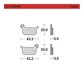 Moto-Master Racing SinterPRO Brake Pads - 94711