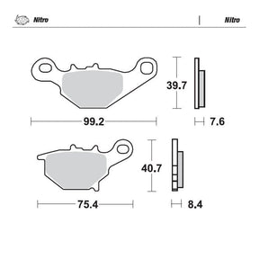Moto-Master Nitro Brake Pads - 94821