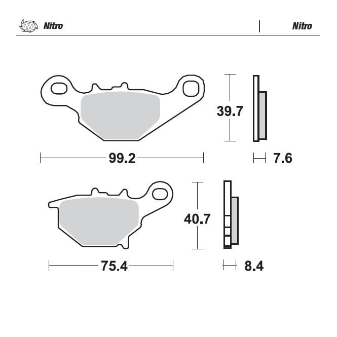 Moto-Master Nitro Brake Pads - 94821