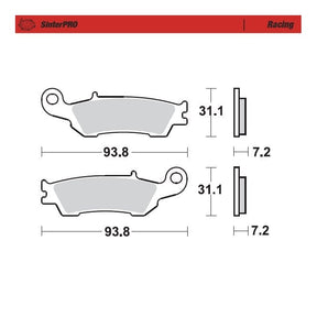 Moto-Master Racing SinterPRO Brake Pads - 94911