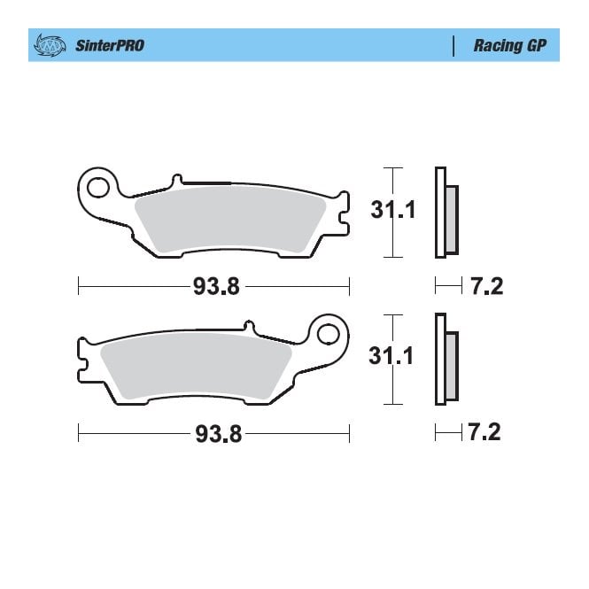 Moto-Master Racing GP SinterPRO Brake Pads - 94912