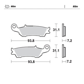 Moto-Master Nitro Brake Pads - 94921
