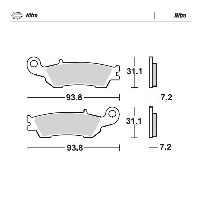 Moto-Master Nitro Brake Pads - 94921