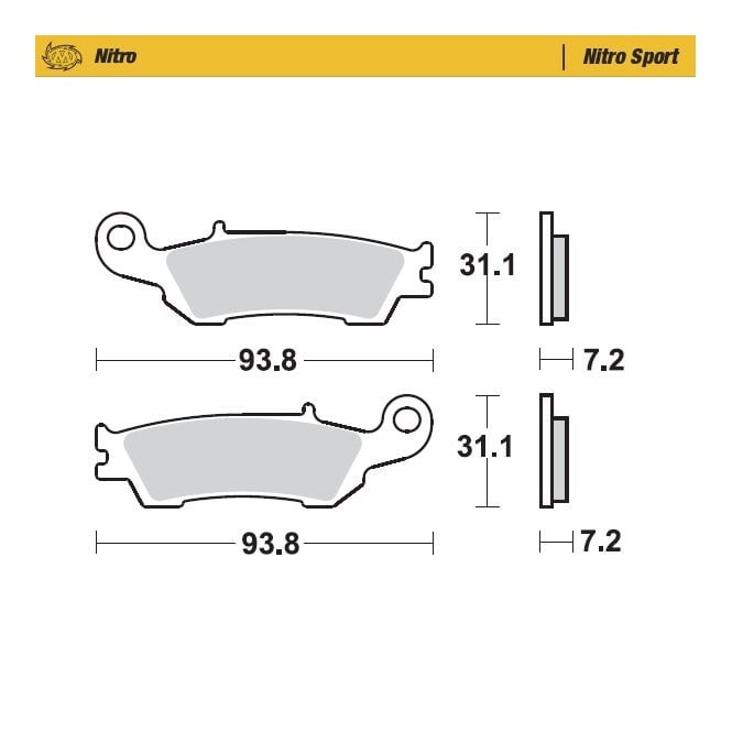 Moto-Master Nitro Sport Brake Pads - 94922