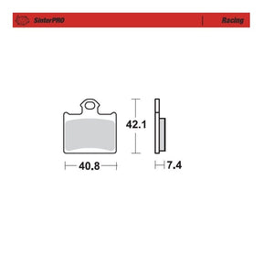 Moto-Master Racing SinterPRO Brake Pads - 96711