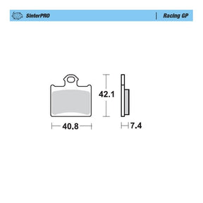 Moto-Master Racing GP SinterPRO Brake Pads - 96712