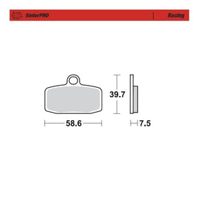 Moto-Master Racing SinterPRO Brake Pads - 97411