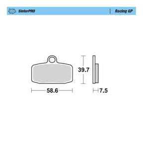 Moto-Master Racing GP SinterPRO Brake Pads - 97412