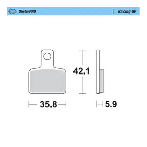 Moto-Master Racing GP SinterPRO Brake Pads - 99412