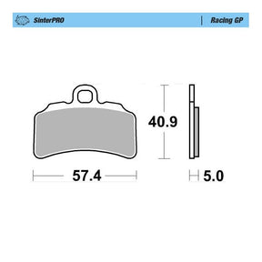 Moto-Master Racing GP SinterPRO Brake Pads - 99712