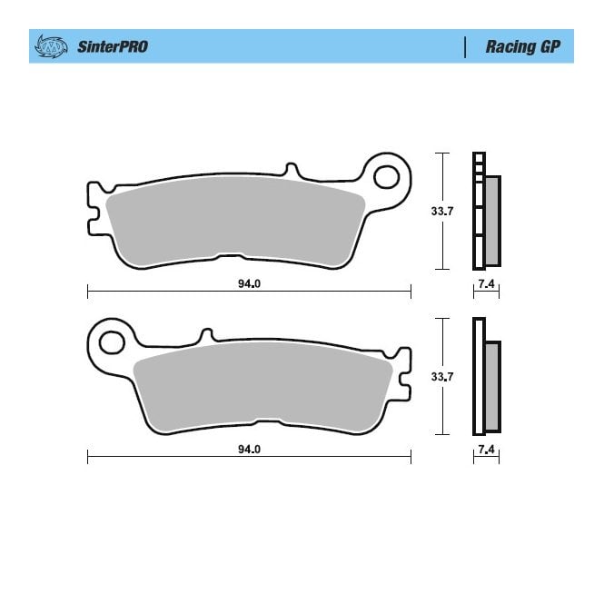 Moto-Master Racing GP SinterPRO Brake Pads - 99812