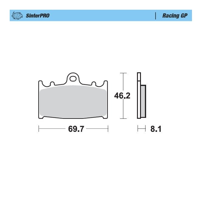 Moto-Master Racing GP SinterPRO Brake Pads - 99912