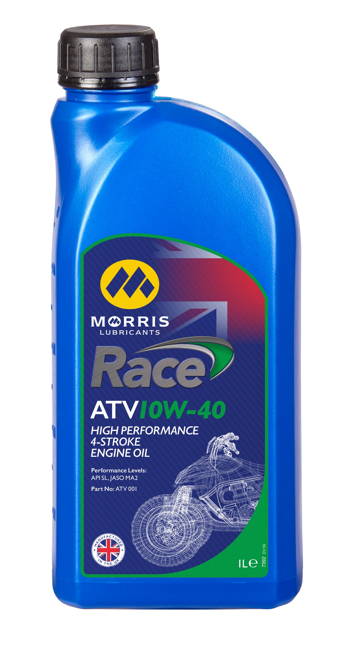 Morris Lubricants Race ATV 10W-40 Engine Oil 1L
