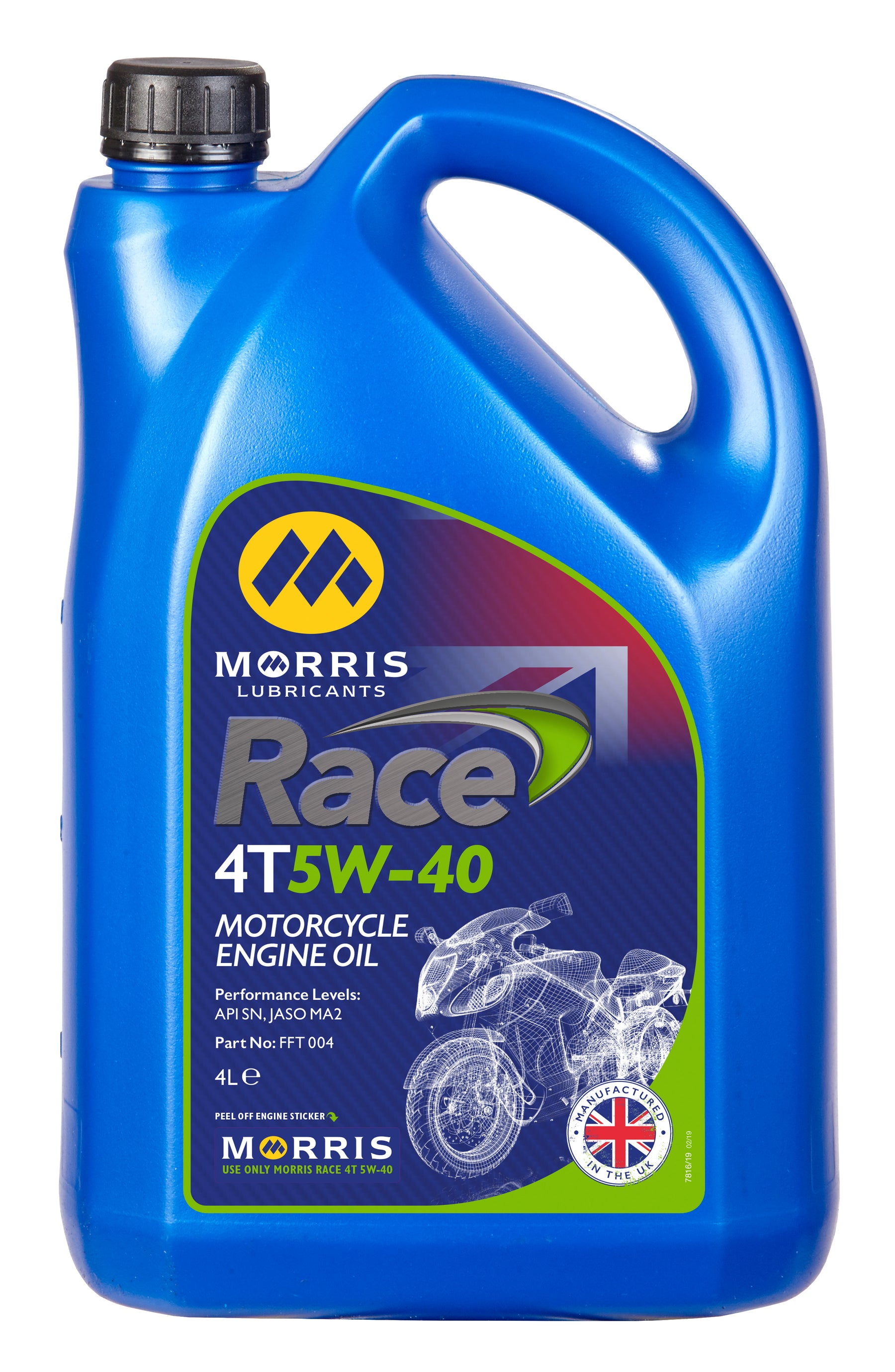 Morris Lubricants Race 4T 5W-40 Motorcycle Engine Oil 4L