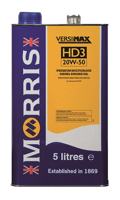 Morris Lubricants Versimax HD3 20W-50 Engine Oil 5L